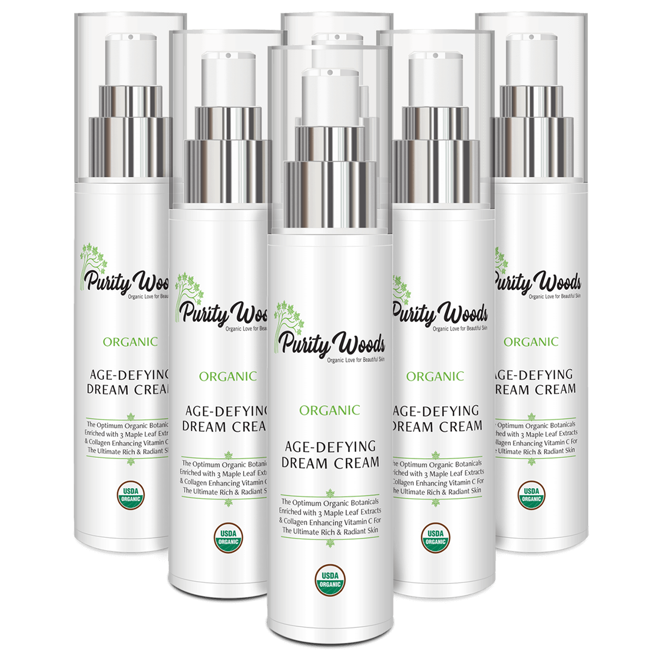 AgeDefying Dream Cream 6 Bottle Upsell Offer Purity Woods