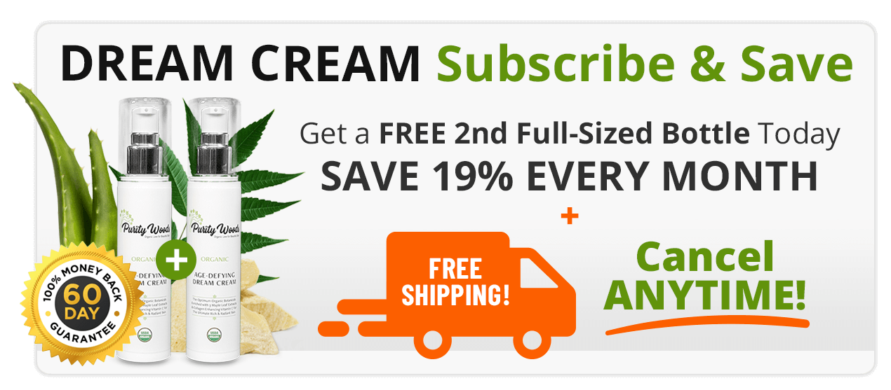 Dream Cream Subscription Offer Purity Woods